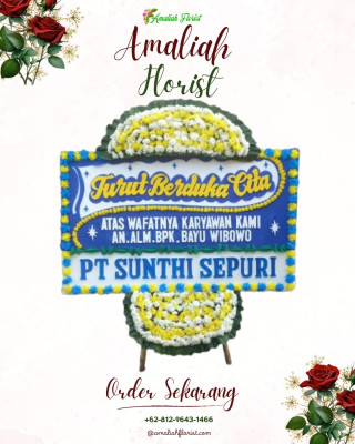 Papan Bunga Duka di Gane Timur