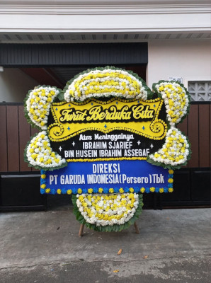 Papan Bunga Duka di Gane Timur